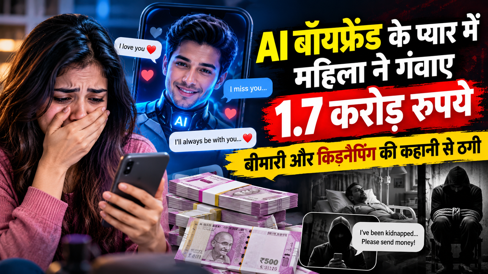 AI बॉयफ्रेंड के प्यार में महिला ने गंवाए 1.7 करोड़ रुपये, बीमारी और किडनैपिंग की कहानी से ठगी
